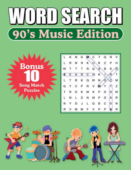 90's Music Word Search Puzzle Book