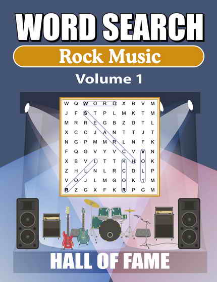 Rock Music Hall Of Fame Vol. 1 Word Search Puzzle Book