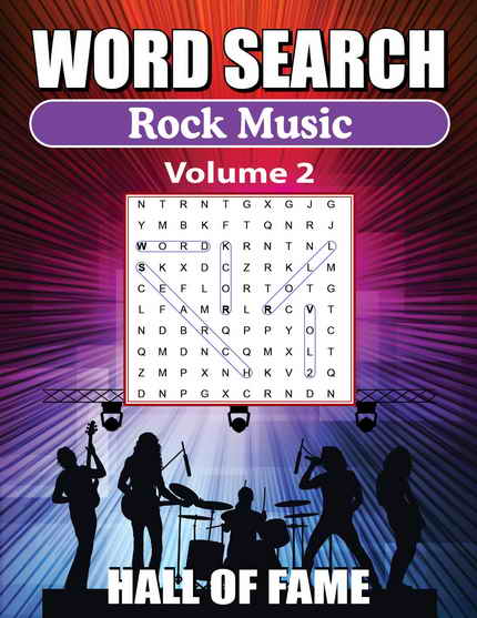 Rock Music Hall Of Fame Vol. 2 Word Search Puzzle Book