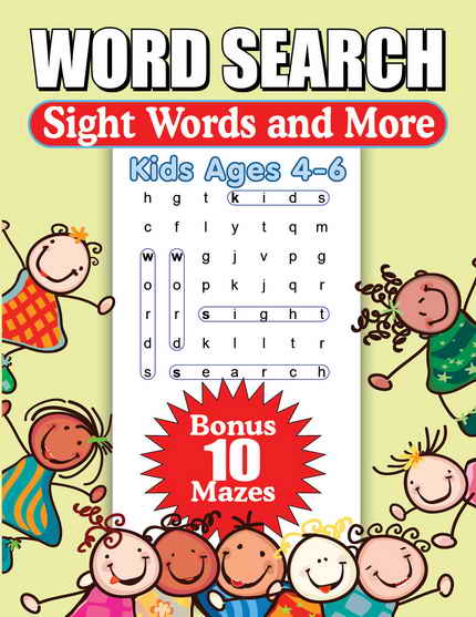 Sight Words Kids Ages 4-6 Word Search Puzzle Book