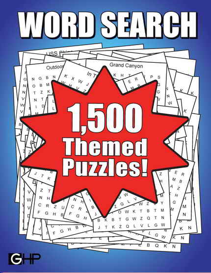 1,500 THEMED Word Search Puzzles For Adults